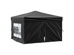 Party Tent, Party Tents Vidaxl Preto Tecido (3 X 3 M)
