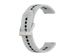 Pulseira De Silicone Universal De 20 Mm Com Furos Coloridos