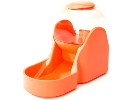 Dispenser de Ração e Água 3.8L para Cães e Gatos Acessório de Plástico Laranja GSEDAOX