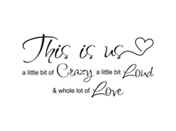 Adesivo De Parede Com Frase De Amor This Is Us Decoração De Casa Inspiradora Para Família