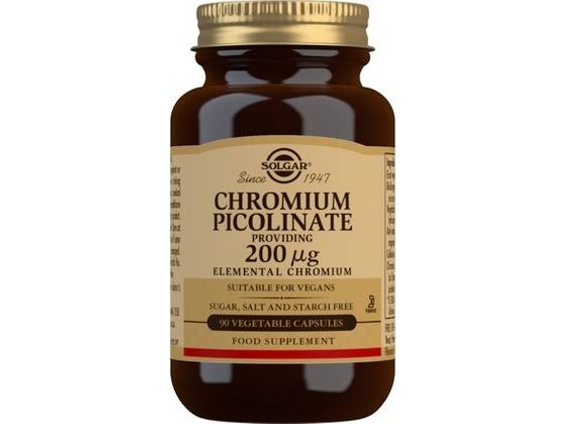 Crómio Picolinato 200 Mcg (90 Cápsulas)