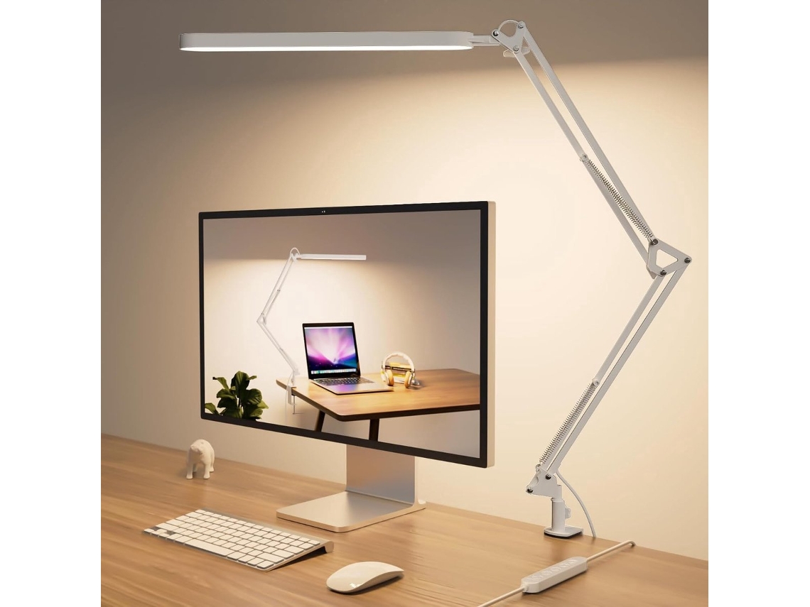 Lâmpada Mesa Led Branca 80cm 12w, Regulável, Toque, 3 Cores X 9 Brilhos, Temporizador, Memória ZYBLSSBB
