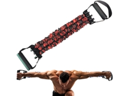 Faixa De Resistência De 3 Furos Com Alça, 3 Níveis De Resistência Ajustáveis ​​para Treinamento Muscular (75 Libras/vermelha) Gertiz