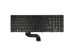 Teclado Qwerty Vhbw Compatível Com Notebook Acer Aspire 8940g Preto, Com Teclado Numérico Everley891