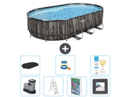Bestway Piscina Bestway Power Steel Oval - 610x366x122 Cm - 8-peças S525