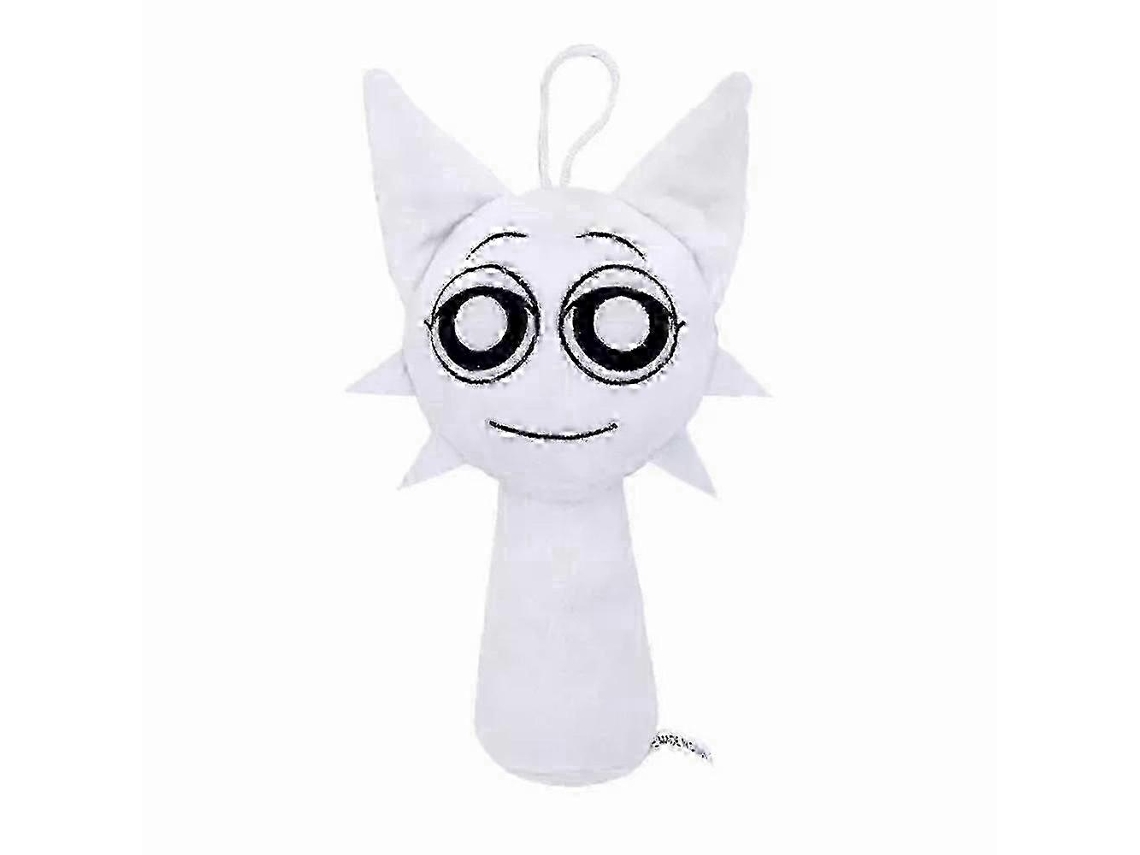 Pelúcia Sprunki Branca 12 Polegadas, Para Crianças E Adultos, Ideal Para Presentes De Natal E Halloween