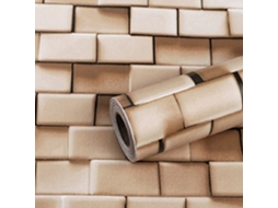 Adesivo Tijolo 3D Papel Contato para Revestimento de Parede NEVEANCE