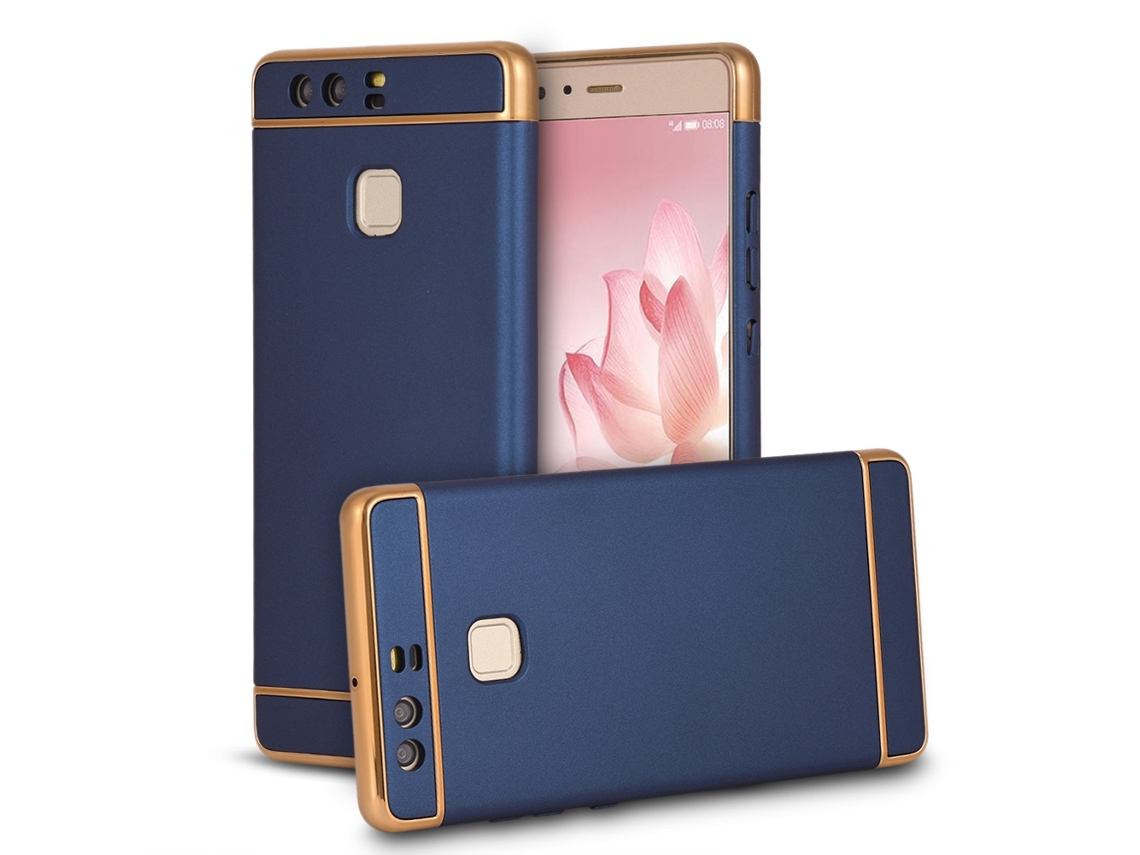Capa de Telefone Huawei três em um, efeito escovado, proteção total
