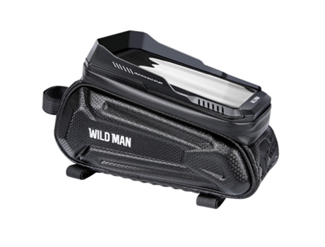 WILDMAN Bolsa Bicicleta 1 2L Janela Tátil Viseira Impermeável Xt5 Preto