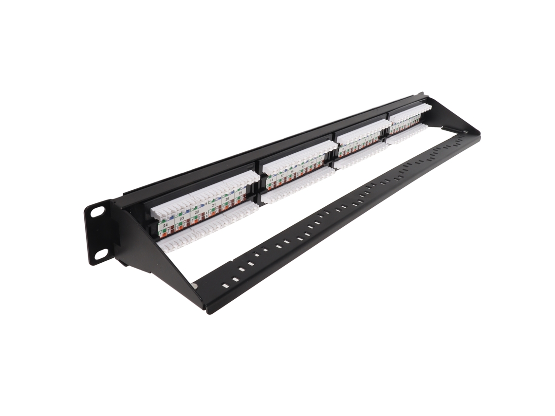Aetheria painel de Patch Cat5e Rackmount 24 Portas Rj45 Anti interferência Ethernet 10g para Rack 19 Polegadas