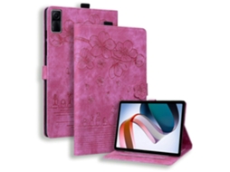 Capa de couro para tablet com estampa de gato Sakura em relevo da Webake