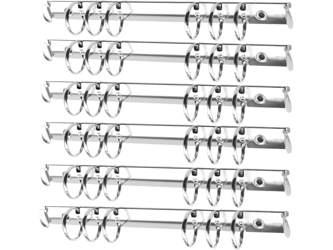 Pasta De Argolas Metálicas Tamanho A5 Com 12 Peças, 2 Cm De Diâmetro, Material Resistente Para Escri Gokoco