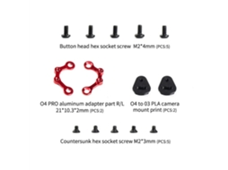 Kit com 2 Unidades Axisflying Adaptador Dji O3 para O4 Pro Conversão de Frame para Manta 5/c35 V2/c30, Plug Play MDUG (1 5)