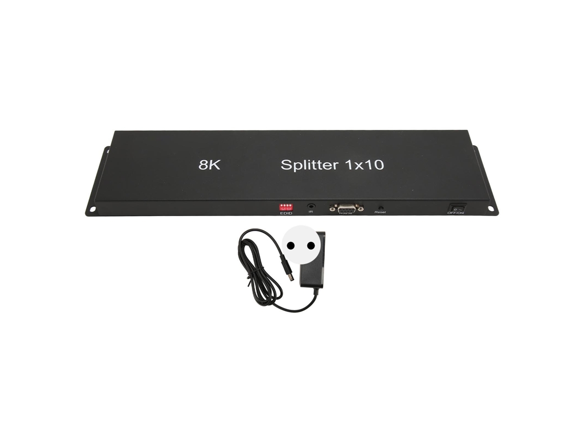 Divisor Hdmi 1x10 LAXISCREED 8k 4k 3d Alumínio