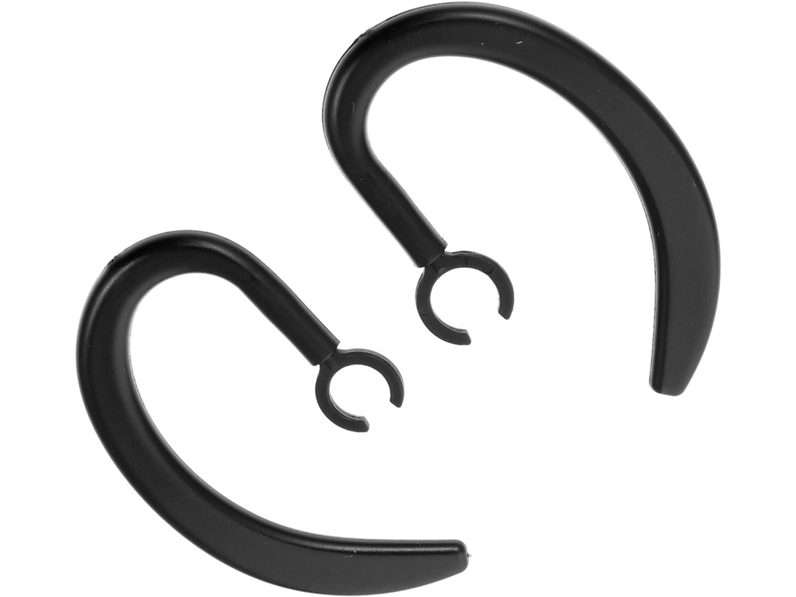 Crochets D ' Oreille Em Caoutchouc Noir Clip De Sport Para Écouteurs 2pcs Forma Ergonômica E Antiderrapante