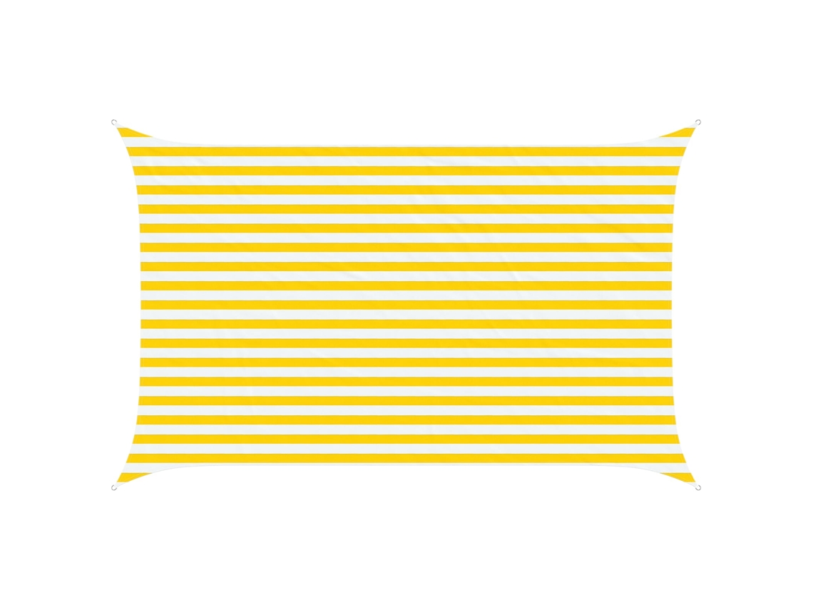 Maison Exclusive - Vela De Sombra Solar Amarelo E Branco 4 X 2,5 M