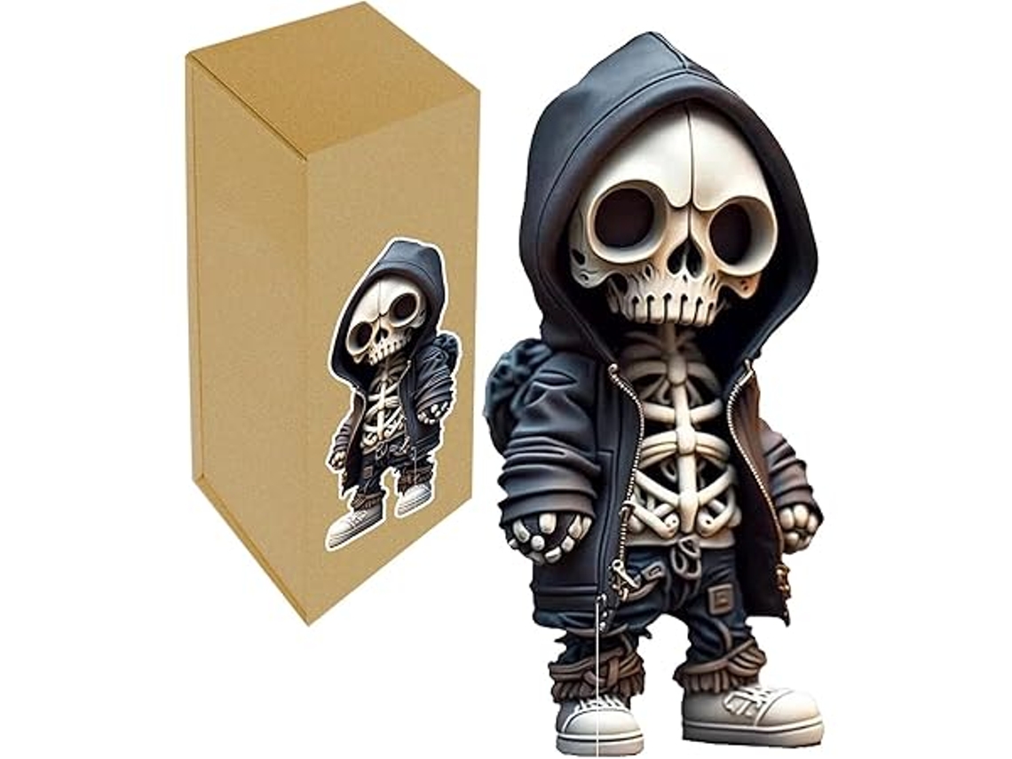Estatuetas de Crânios, Pequenos Objetos Decorativos Góticos para Escritório e Coleção, Decoração do Dia Das Bruxas, Ergonômico, Uso Diário STELASPLEN
