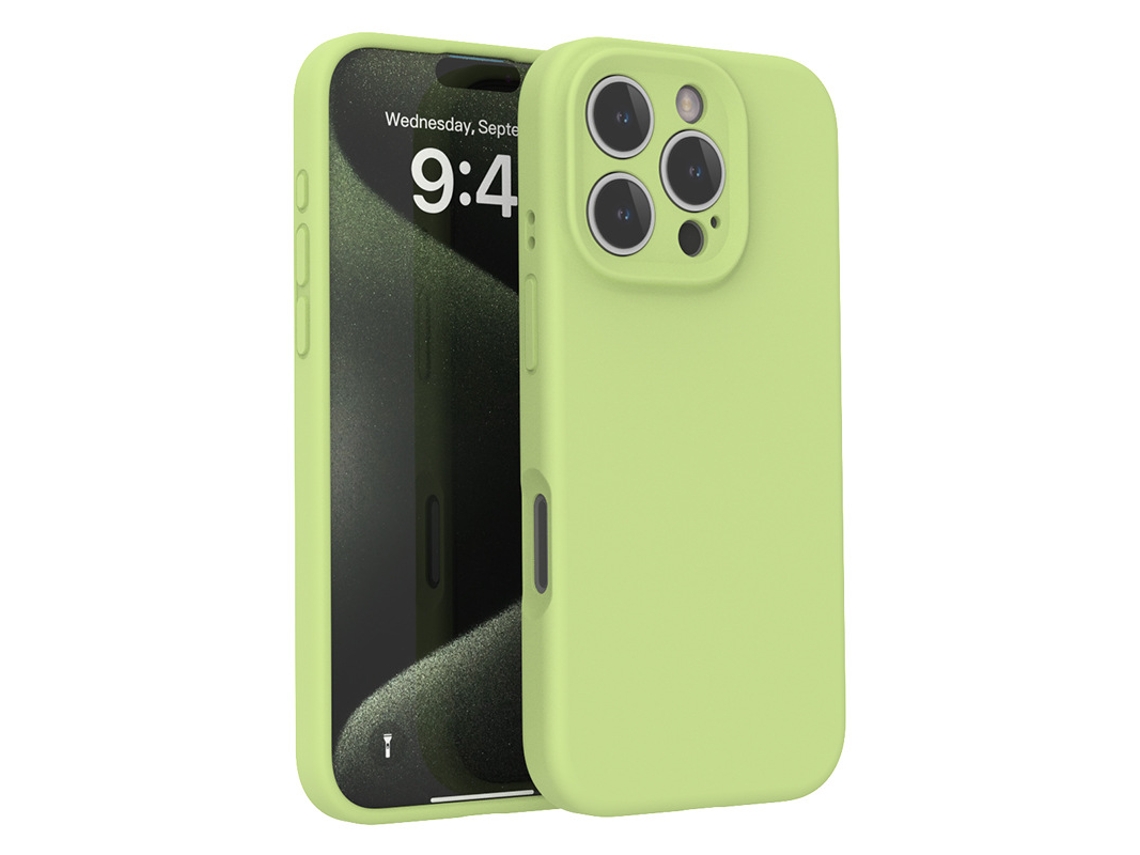 (verde Claro, Iphone 15 Pro Max) Capa De Silicone Líquido — Compatível Com A Série Iphone — Proteção Total Da Lente E Resistente A Quedas