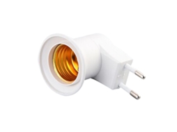 2/4/6 adaptadores EU plug para E27 com botão on/off portátil lâmpada LED | S/MARCA