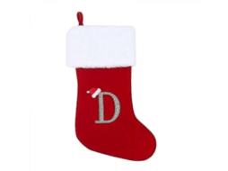 Meias De Natal Com Letras, Super Macias, Meias Vermelhas Com Letras... Olysi Shop
