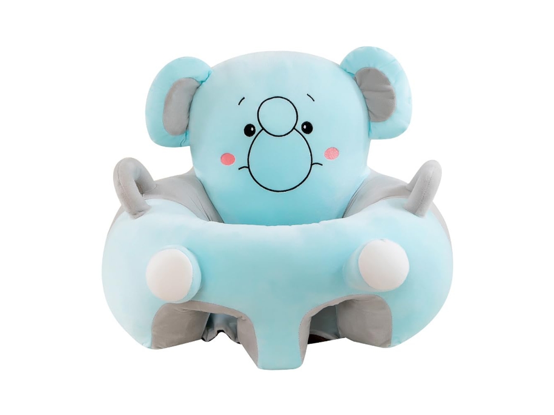 Sofá Infantil Assento De Apoio, Suporte Lombar, Ajuda O Bebê A Aprender A Sentar, Para 6‑24 Meses Czhhmart Elefante