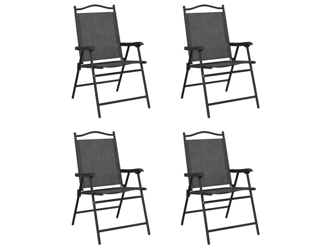 Folding Chair, Folding Chairs Vidaxl Cinzeto Aço (n/a)