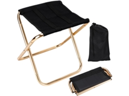 Banco Dobrável Lurelia Portátil, Leve, Em Tecido Oxford 600d, Até 45 Kg Para Campismo, Pesca E Praia - Preto, 27,7 X 25,4 X 21,7 Cm
