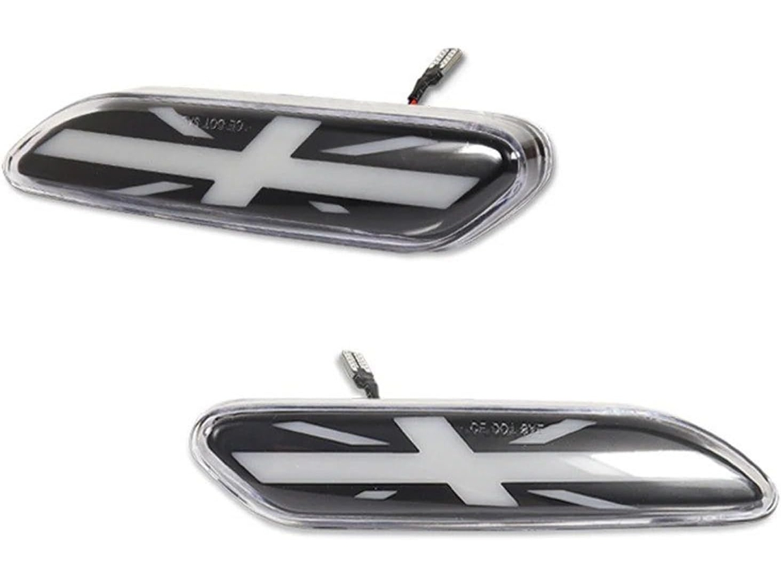 Piscas De Led Para Mini Cooper R60 R61 Com Logotipo Union Jack Dinâmico Em Rolagem, Luzes De Sinalização Lateral Em Led
