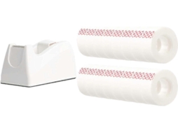 Fita com Dispensador Branco 16 Rolos/pack 3/4''l X 1296'' 1'' Core GOKOCO