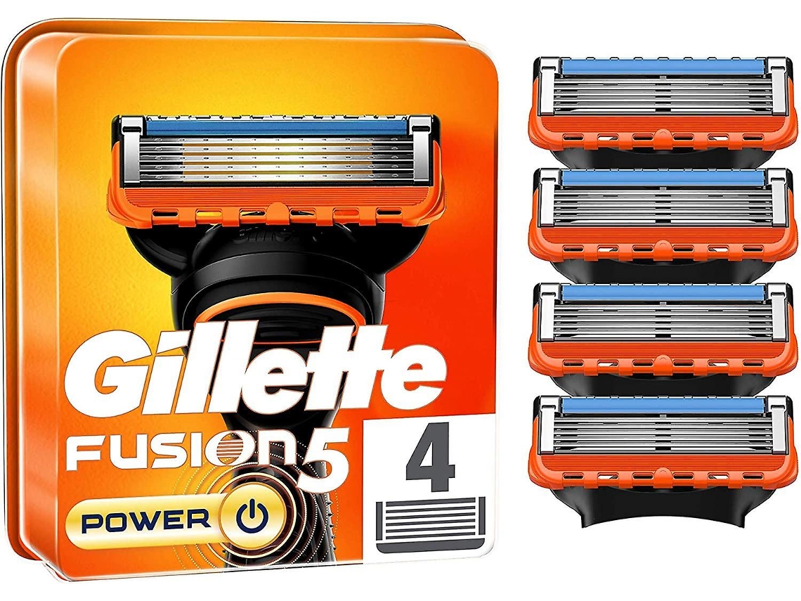 Refis De Lâminas De Barbear Gillette Fusion5, Pacote Com 4