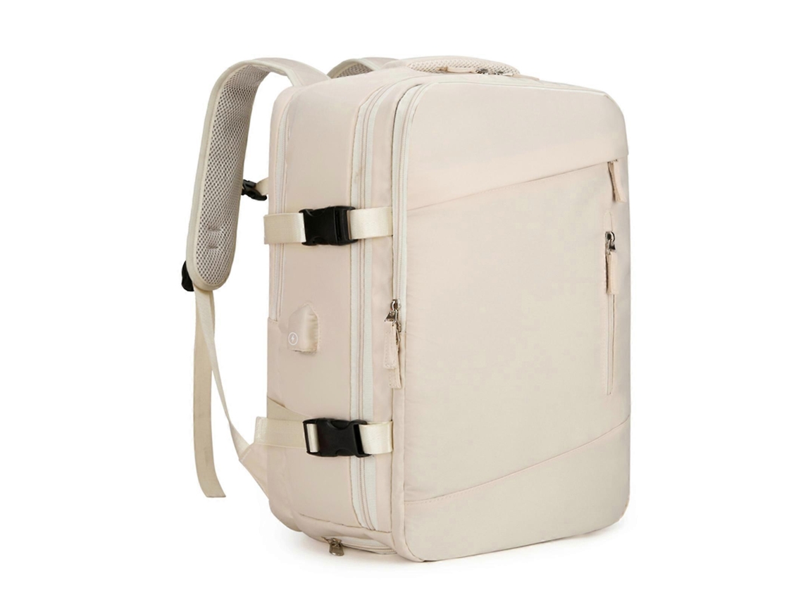 Mochila Para Viagens A Negócios, Mochila Escolar, Perfeita Para Deslocamentos Diários, Atividades No Campus, Bege.