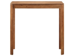 Mesa De Bar  Mesa Alta Acácia Maciça C/ Acabamento A Mel 110x55x106 Cm Wsd121665 Lovely Home