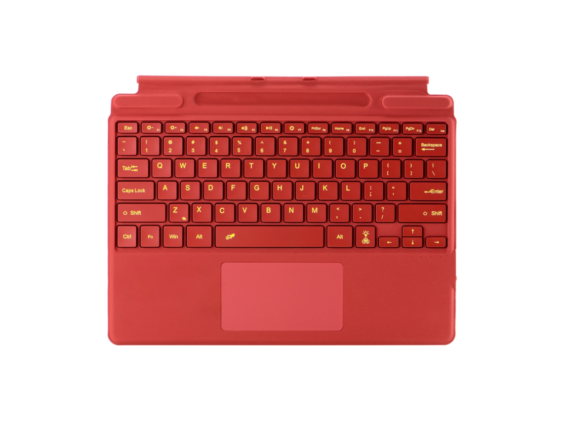 Teclado Bluetooth XIAOMOYU para Microsoft Surface Pro X com ecrã sensível ao toque e retroiluminação colorida
