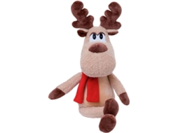 Natal - Rena De Pelúcia Macia De 50 Cm Com Cachecol, Para Ambientes Internos
