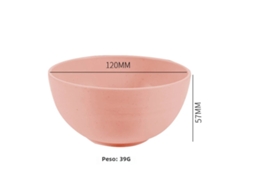 Tigela de Cozinha Ecológica de Plástico Sólido de 15 Cm , Rosa, com Grande Capacidade. MDUG (6 Polegadas)