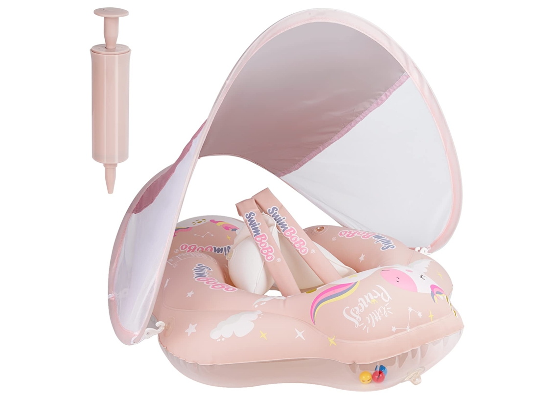 Boia Inflável, Boia Infantil, Assento de Piscina Infantil com Teto Removível, Boia de Piscina Infantil AQUAFORGE