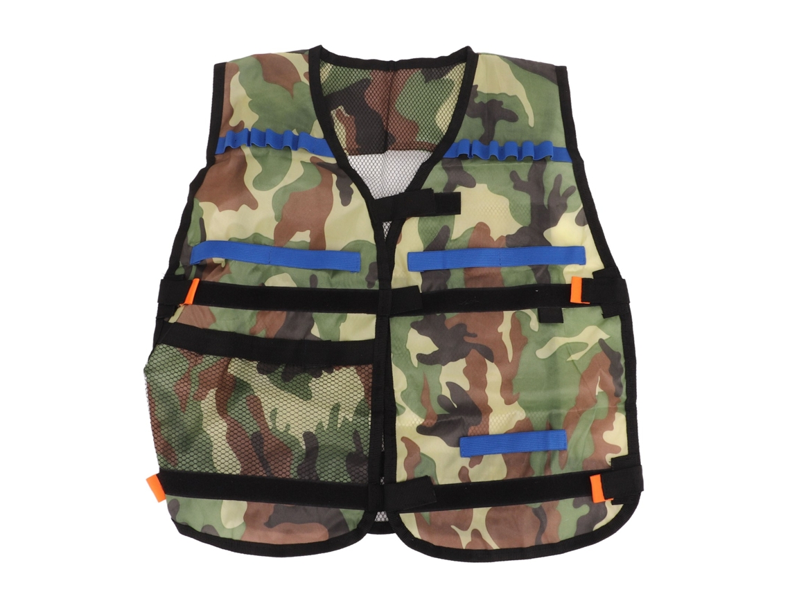 Colete para Brinquedo Infantil Camuflagem Verde S/MARCA