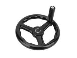 Volante de Torno Preto Antiderrapante Fenólico