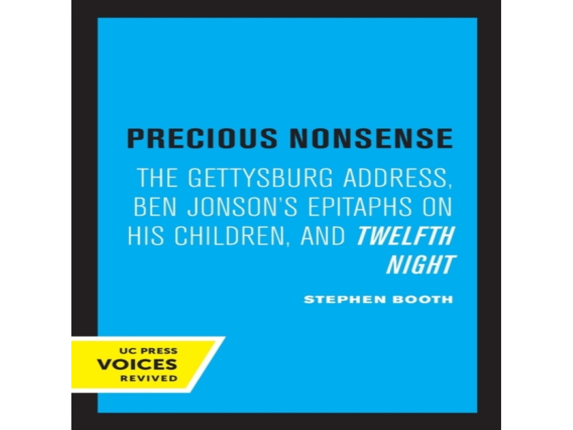 Livro Precious Nonsense de Stephen Booth (Inglês)