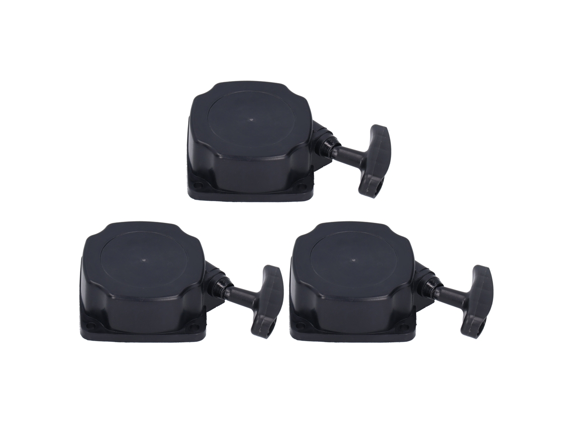 3 Peças Polea De Arranque Manual Mecanismo Equipo Jardim 40-5 Fio Aço Preto