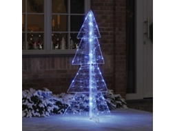 Vidaxl Árvore De Natal 160 Led Azul 150 Cm Acrílo