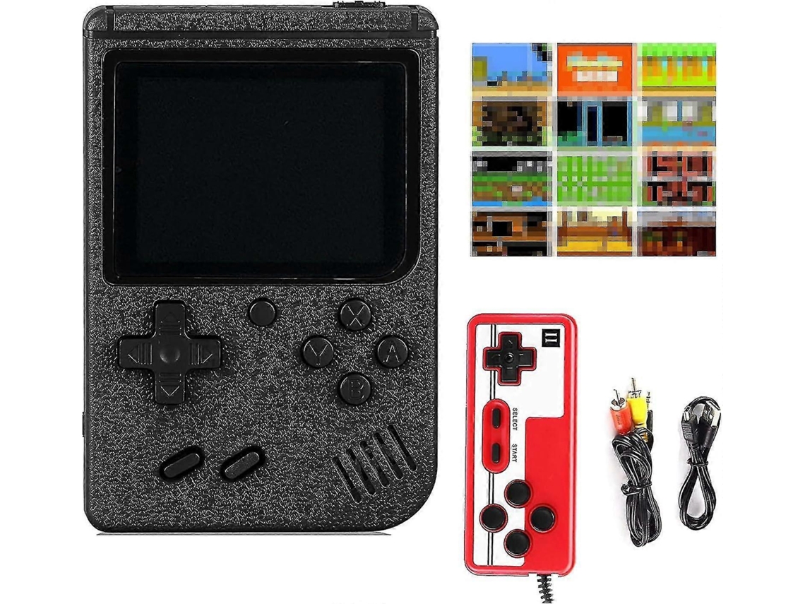 Console de videogame portátil retrô com 800 jogos clássicos de FC, tela colorida de 2,8 polegadas, Su 800 Black Slowmoose (fmy)