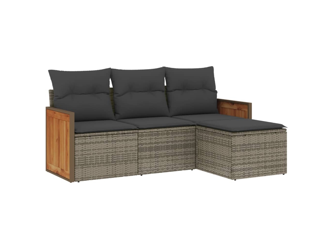 Garden Sofa Set, Garden Sofa Sets Vidaxl Cinzeto Rattan / Vime (n/a)