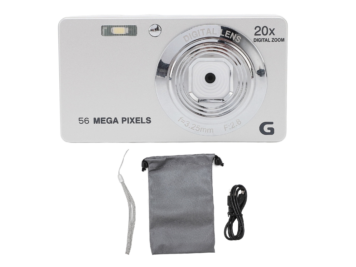 Câmera Digital Hd Com Autofoco, Zoom 20x E Tela De 2.7 Polegadas