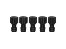5pcs Conector Rosca Fêmea G3/8 Nipple Plástico Válvula Rápido Irrigação Jardim