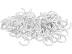 Cabilock Conjunto De 200 Anéis Metal Para Pastas Folhas Soltas, Ideais Artesanato, Escritório, Escola E Uso