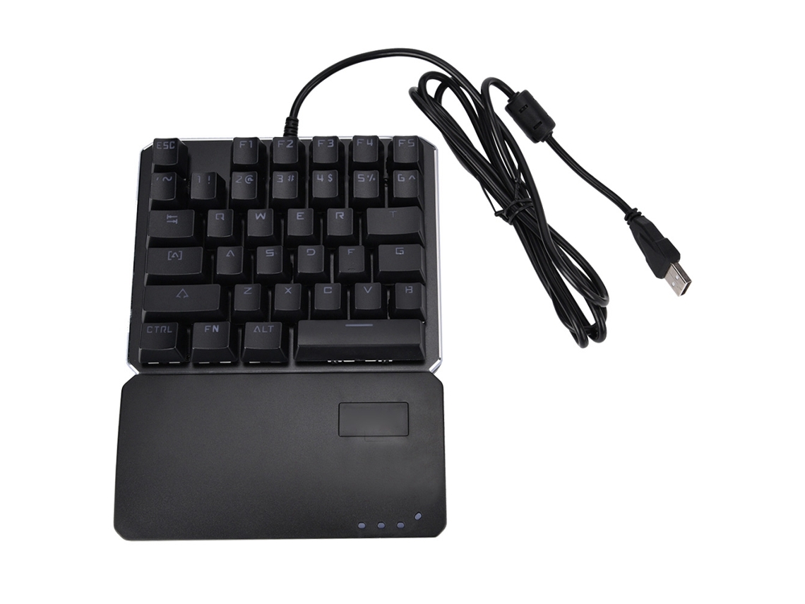 Teclado Mecânico para Jogos com uma Mão LAXISCREED (com Iluminação, Usb Fio)