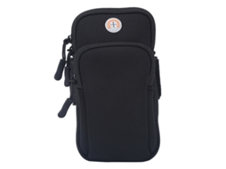 Bolsa De Pulso Esportiva Para Braço, Ideal Para Corrida E Treinos Ao Ar Livre, Preta.