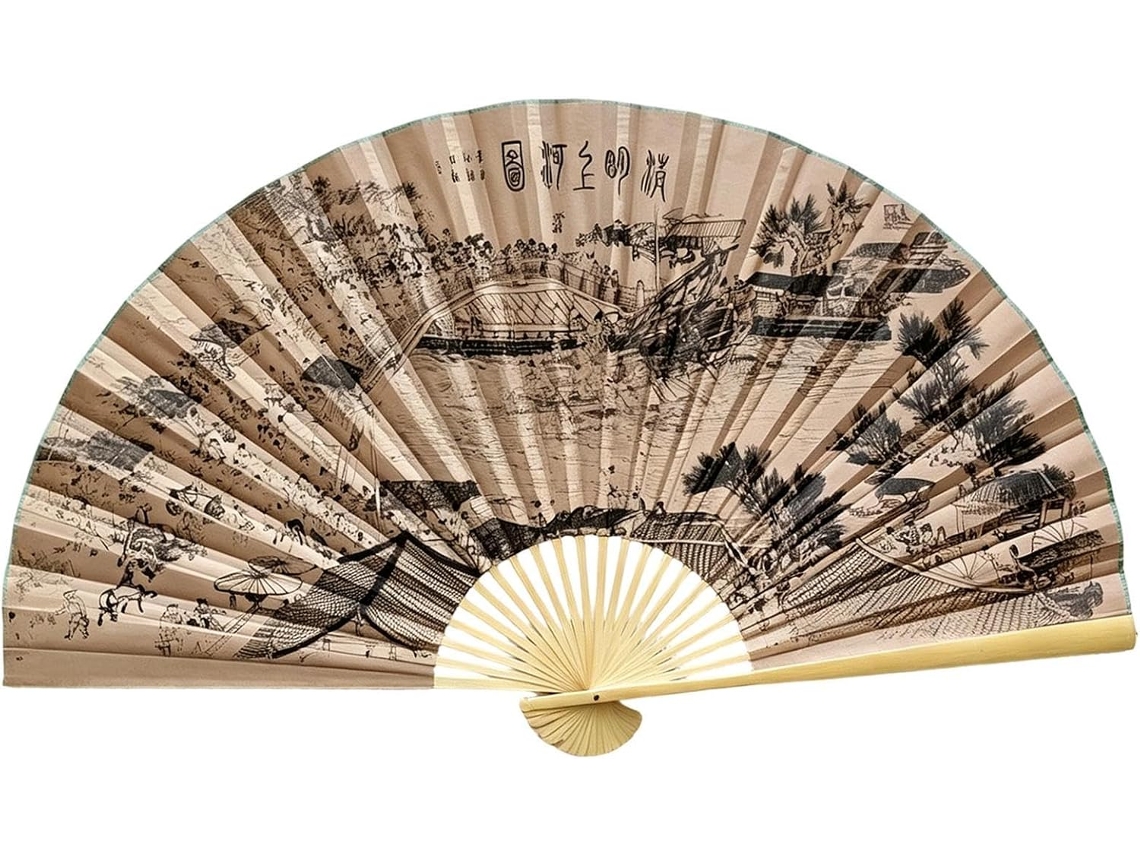 Ventilador De Parede Gigante - Tamanho Extra Grande 90x160cm, Estética Tradicional Chinesa