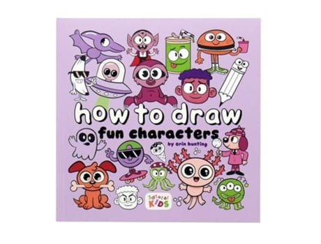 Livro How to Draw Cool Characters de Hunting e Erin (Inglês)